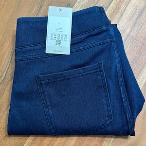 HalaraMagic™ High Waisted Back Side Pocket Stretchy Knit Denim Casual Leggings